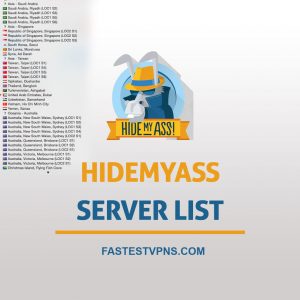 HideMyAss Server List